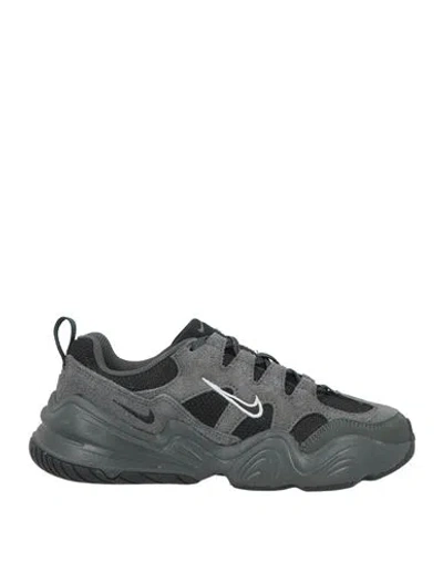 Nike Woman Sneakers Charcoal Size 5.5 Synthetisches Material, Technical Fibers In Gray