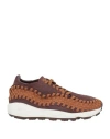 Nike Air Footscape Knitted Trainers In Brown
