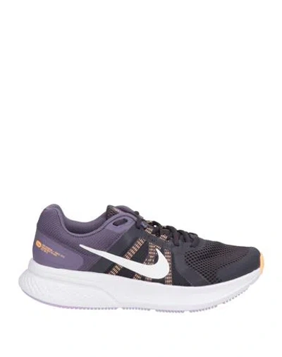 Nike Woman Sneakers Dark Purple Size 5 Textile Fibers