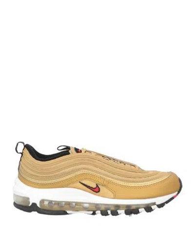 Nike Woman Sneakers Gold Size 9.5 Textile Fibers