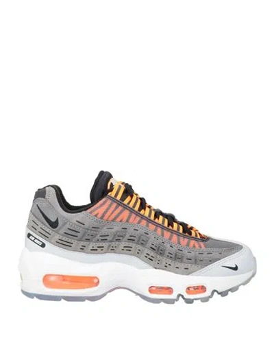 Nike Woman Sneakers Grey Size 4.5 Textile Fibers, Leather