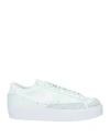 Nike Woman Sneakers Light Green Size 8 Soft Leather In Green
