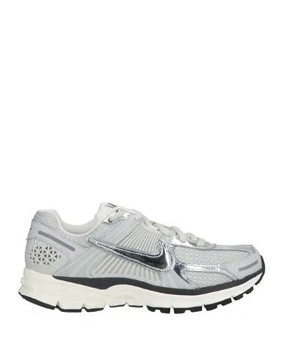 Nike Woman Sneakers Light Grey Size 7 Textile Fibers In Silver