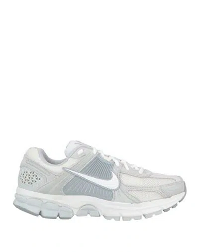 Nike Woman Sneakers Light Grey Size 8 Leather, Textile Fibers In Gray