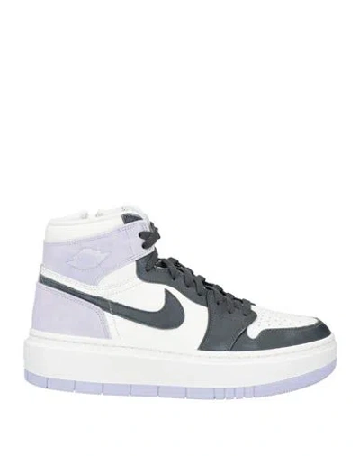 Nike Woman Sneakers Lilac Size 12 Leather In Purple