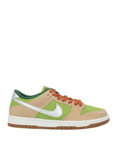 Nike Woman Sneakers Lime Green Size 8 Textile Fibers, Leather In Multi