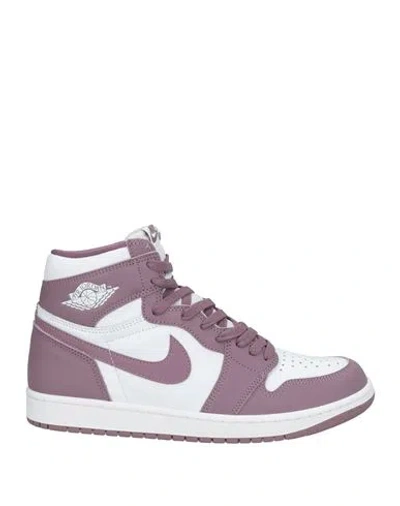 Nike Woman Sneakers Mauve Size 8 Leather In Purple