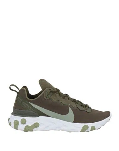 Nike Woman Sneakers Military Green Size 7 Synthetic Fibers