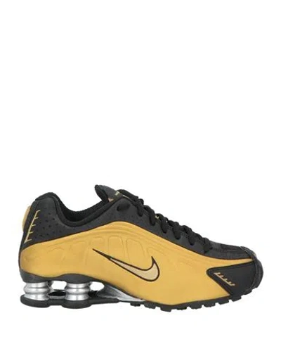 Nike Woman Sneakers Mustard Size 7.5 Synthetisches Material In Yellow