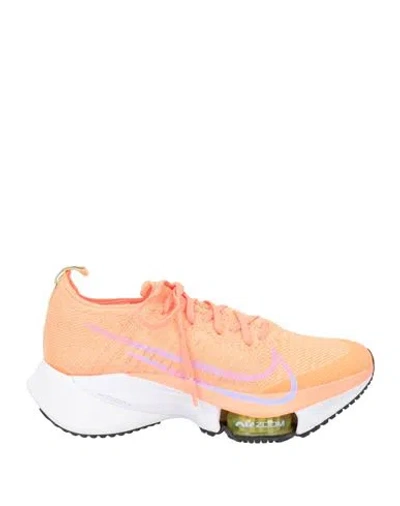 Nike Woman Sneakers Orange Size 6 Textile Fibers In Pink