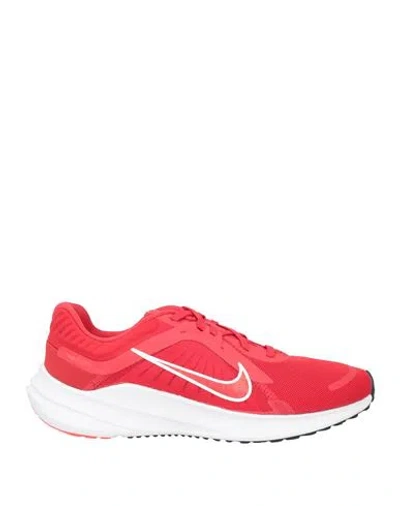 Nike Woman Sneakers Red Size 7 Textile Fibers