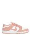 Nike Dunk Low Sneakers In Orange Suede And Leather In Sand