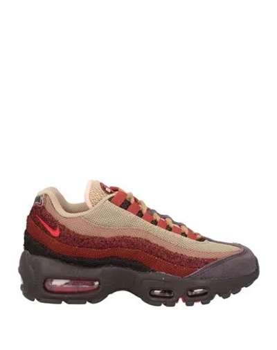 Nike Woman Sneakers Sand Size 5 Textile Fibers, Leather In Multi