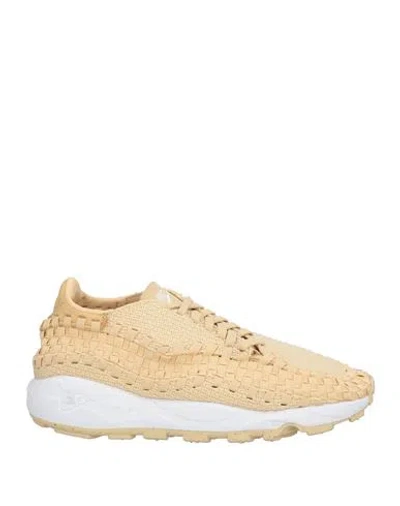 NIKE NIKE WOMAN SNEAKERS SAND SIZE 8 TEXTILE FIBERS