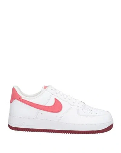 Nike Woman Sneakers White Size 10 Leather, Synthetisches Material