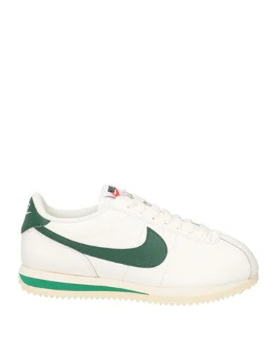 NIKE NIKE WOMAN SNEAKERS WHITE SIZE 6 LEATHER