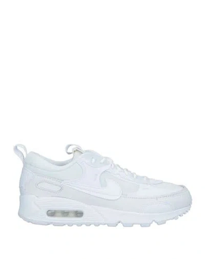Nike Woman Sneakers White Size 6 Leather, Textile Fibers