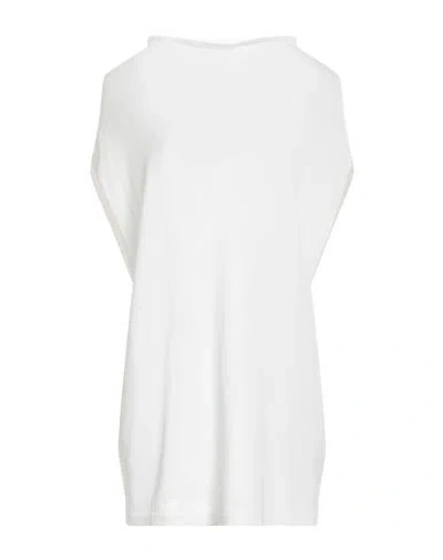 Nike Woman T-shirt Ivory Size L Cotton In White
