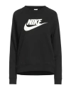 Nike Woman Sweatshirt Black Size Xl Cotton, Polyester