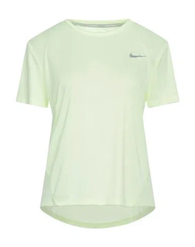 Nike Woman T-shirt Acid Green Size L Polyester
