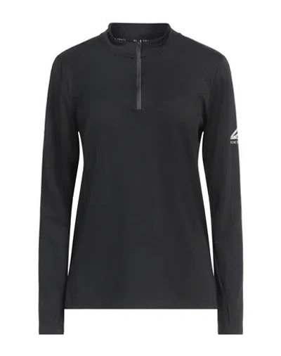 Nike Woman T-shirt Black Size M Polyester, Elastane