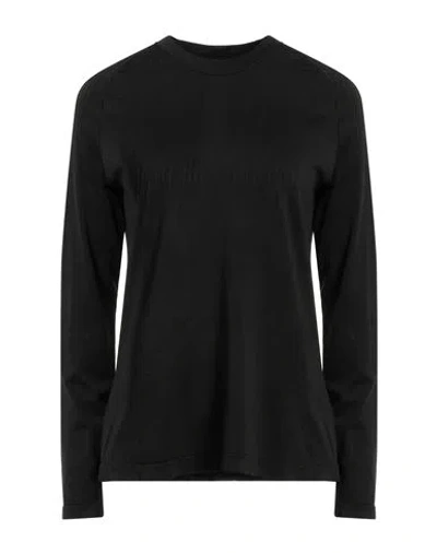 Nike Woman T-shirt Black Size L Polyester, Nylon, Elastane