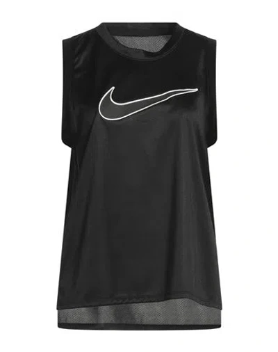 Nike Woman T-shirt Black Size Xl Polyester