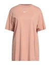 Nike Woman T-shirt Blush Size L Cotton In Pink