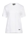 Nike Woman T-shirt White Size Xxl Cotton In White