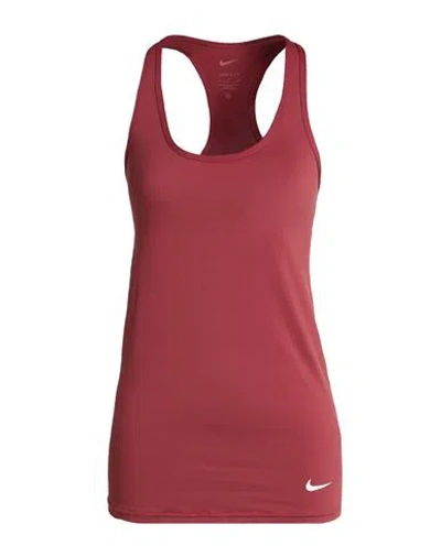 Nike Woman Tank Top Antique Rose Size Xs Polyester, Elastane In Pink