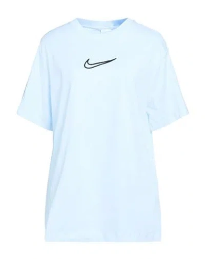 Nike Woman T-shirt Sky Blue Size S Cotton