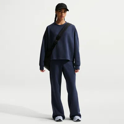 Nike Women's 24.7 Impossiblysoft Dri-fit High-waisted Loose Flared Pants In Blue