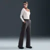 Nike Women's 24.7 Impossiblysoft Dri-fit High-waisted Loose Flared Pants In Gray