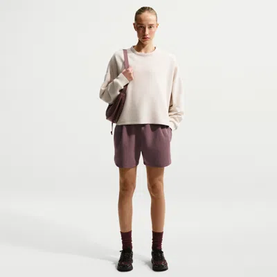 Nike Women's 24.7 Impossiblysoft Dri-fit Mid-rise Loose 4" Shorts In Purple