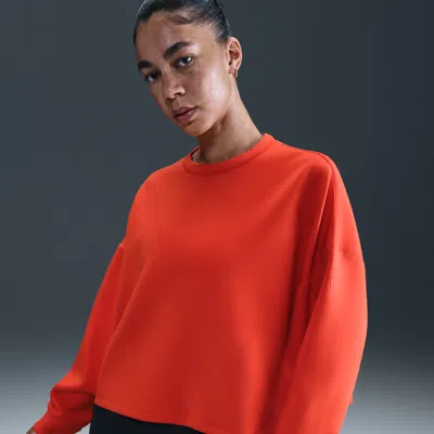 Nike Women's 24.7 Impossiblysoft Dri-fit Oversized Crew-neck Top