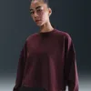 Nike Women's 24.7 Impossiblysoft Dri-fit Oversized Crew-neck Top In Red