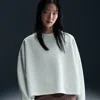 Nike Women's 24.7 Impossiblysoft Dri-fit Oversized Crew-neck Top In White