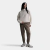Nike Women's 24/7 Impossiblysoft Dri-fit Oversized Half-zip Top In Light Orewood Brown/light Iron Ore