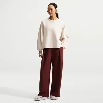 Nike Women's 24.7 Impossiblysoft Dri-fit High-waisted Wide-leg Pants In Animal Print