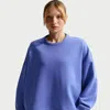 Nike Women's 24.7 Impossiblysoft Dri-fit Oversized Crew-neck Top In Blue