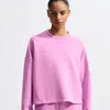 Nike Women's 24.7 Impossiblysoft Dri-fit Oversized Crew-neck Top In Pink