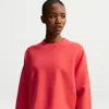 Nike Impossiblysoft Oversized Sweater In Red
