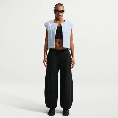 Nike Women's 24.7 Impossiblysoft High-waisted Wide-leg Pants In Black