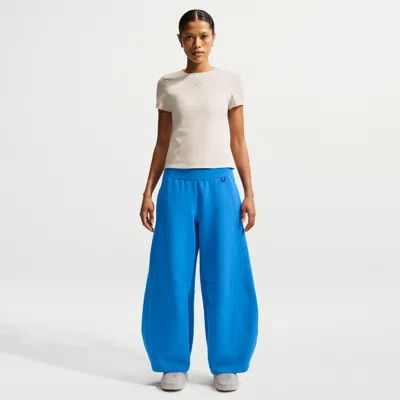 Nike Women's 24.7 Impossiblysoft High-waisted Wide-leg Pants In Blue