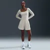 Nike Women's 24.7 Perfectstretch Dri-fit High-waisted Loose Pleated Skort In White