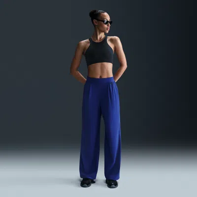 Nike Women's 24.7 Perfectstretch Dri-fit High-waisted Loose Wide-leg Pants In Blue