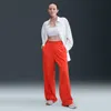 Nike Women's 24.7 Perfectstretch Dri-fit High-waisted Loose Wide-leg Pants In Red