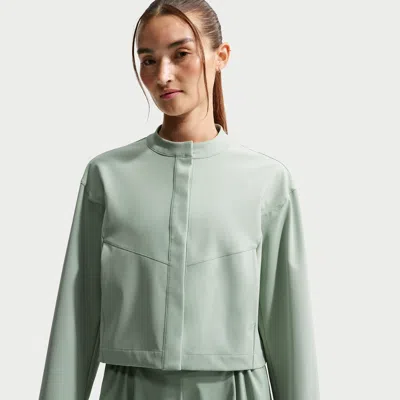 Nike Women's 24.7 Perfectstretch Dri-fit Loose-fit Cropped Jacket In Green