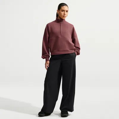 Nike Women's 24.7 Perfectstretch Dri-fit Mid-rise Wide-leg Pants In Black