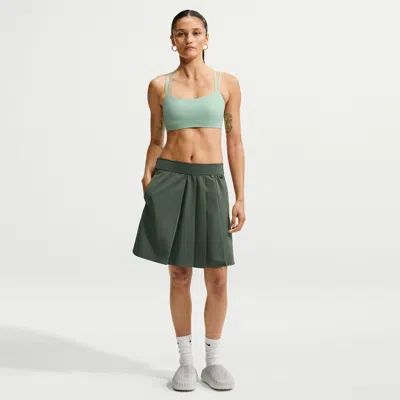 Nike Women's 24.7 Perfectstretch Dri-fit Uv Protection High-rise Pleated Skirt In Green